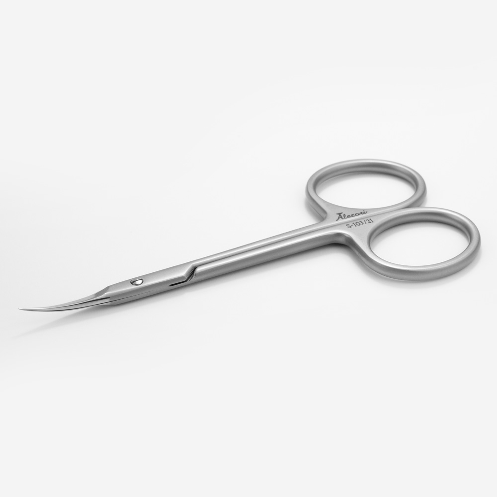 CUTICLE SCISSORS ALEZORI S-103/21mm (ROUND GRIP)