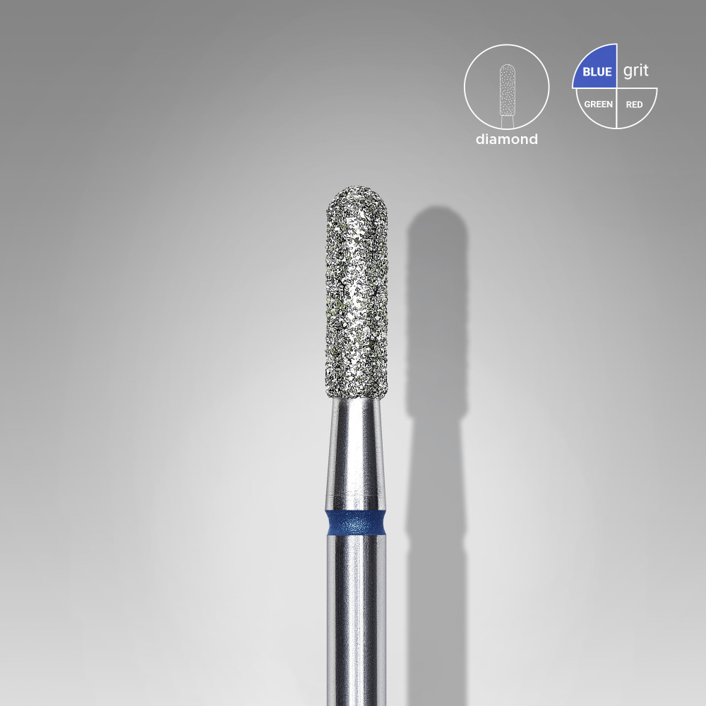 DIAMOND NAIL D BIT, ROUND. CYLINDER, BLUE, 2.3/8