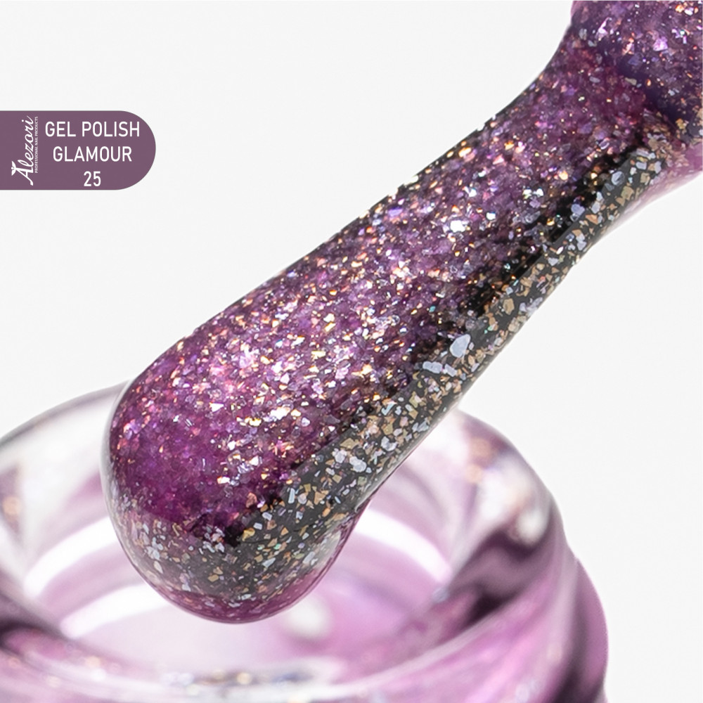 GEL POLISH GLAMOUR 25 (№563_SHIMMER) 15ml.