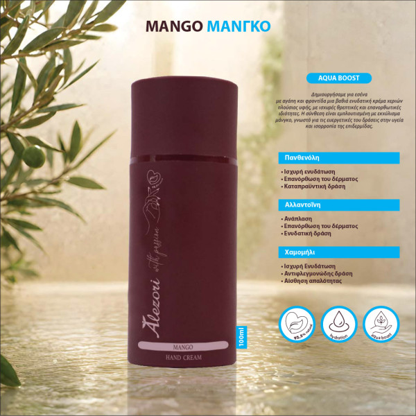 HAND CREAM GEL - MANGO | AQUA BOOST 100ml | Alezori