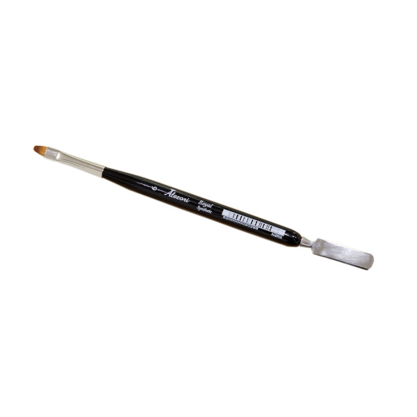 ΔΙΠΛΟ ΠΙΝΕΛΟ ΣΠΑΤΟΥΛΑ ALEZORI A&G HYBRID No.6 ROYAL OVAL SYNTHETIC