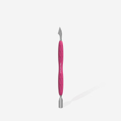 PROFESSIONAL MANICURE PUSHER STALEKS UNIQ 10 TYPE 3 WITH SILICONE HANDLE | PQ-10/3