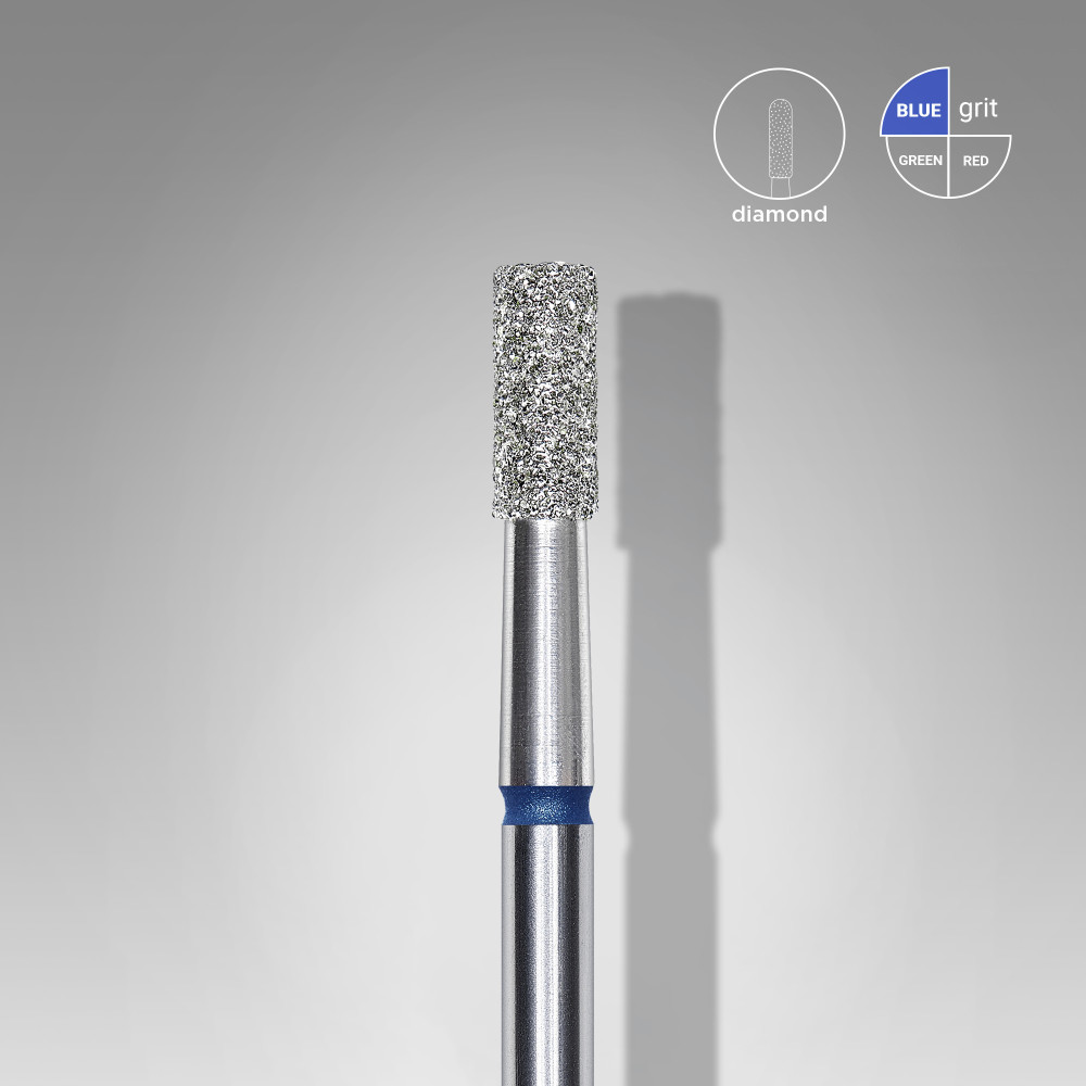 DIAMOND NAIL DRILL BIT CYLINDER BLUE EXPERT HEAD