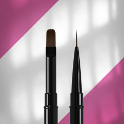 DOUBLE-ENDED BRUSH EXPERT LINER 10 MM / FOR GEL 11 MM