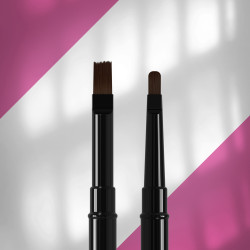 DOUBLE-ENDED BRUSH EXPERT LINER 7 MM / FOR GEL 10 MM