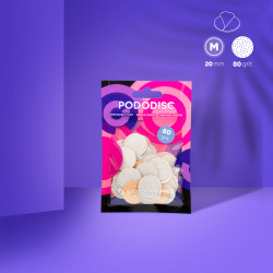 DISPOSABLE WHITE FILES FOR PEDICURE DISC PODODISC M EXPERT 80 GRIT (50 PCS)